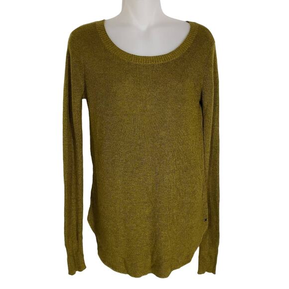 American Eagle Outfitters Womens Sweater Size XS Green Scoop Neck Knit Pullover - Picture 1 of 8